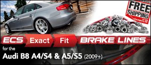 Audi B8 ECS Exact-Fit Brake Lines