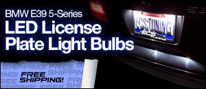 BMW E39 LED License Plate Light Set