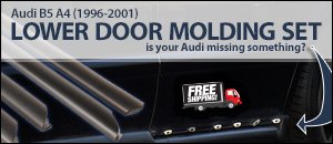 Audi B5 A4 Lower Door Molding Set