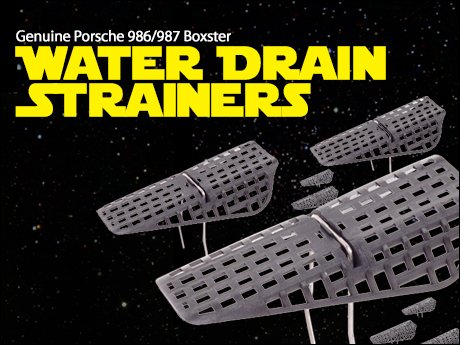 drain boxster porsche strainers water genuine ecs