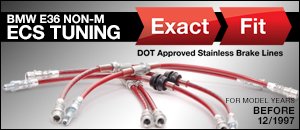 BMW E36 Non-M Exact-Fit Brake Lines - Pre 12/1997