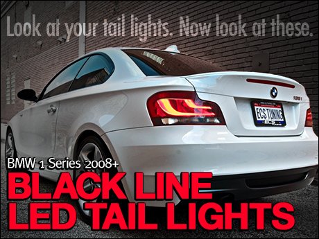 Sporvogn dækning kost ECS News - BMW 1-Series Black Line LED Tail Lights