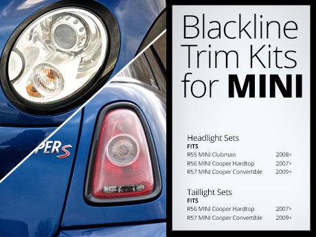 ECS News - R55/R56/R57 MINI Blackline Trim Kits