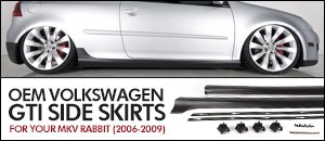 Volkswagen MKV Rabbit OEM GTI Side Skirts