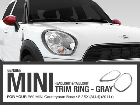 mini cooper headlight trim ring