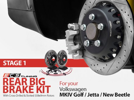 ECS News - Stage 1 Rear Big Brake Kit - VW Golf/Jetta/New Beetle