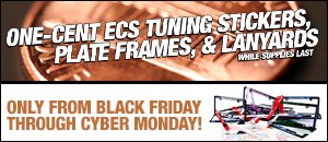 1¢ ECS Tuning Stickers, Plate Frames, and Lanyards
