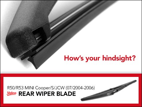 mini cooper 2006 rear wiper blade