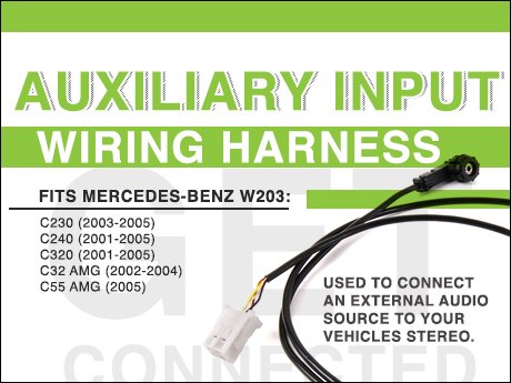ECS News - Mercedes-Benz W203 Auxiliary Input Wiring Harness
