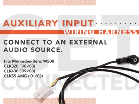 ECS News - Mercedes-Benz W208 Auxiliary Input Wiring Harness