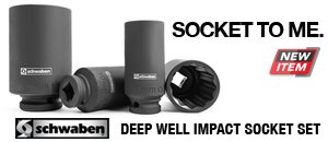 Schwaben Axle Nut Deep Well Impact Sockets