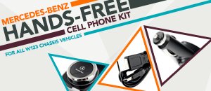 Mercedes-Benz W123 Hands Free Cell Phone Kit