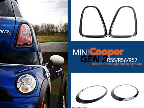 mini cooper black trim kit