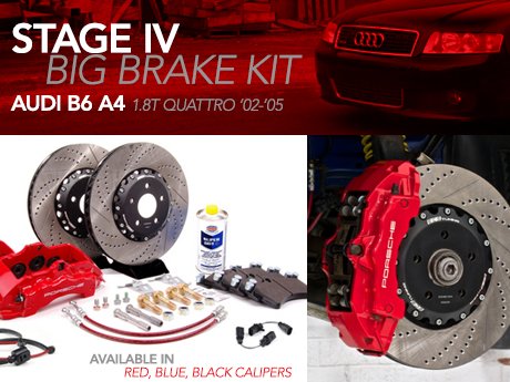 ECS News - Audi B6 A4 1.8T Stage IV Big Brake Kit