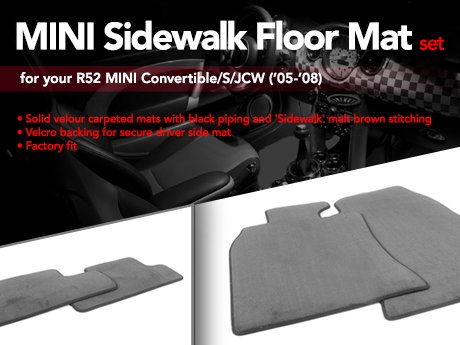 Ecs News Mini R52 Sidewalk Floor Mat Set