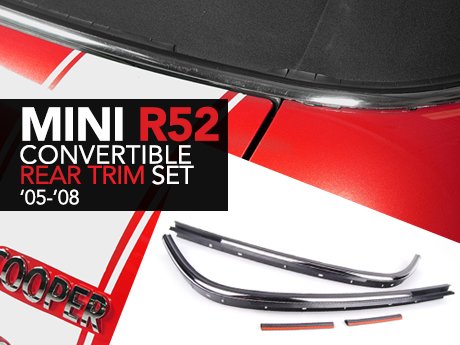 mini r52 convertible rear trim kit