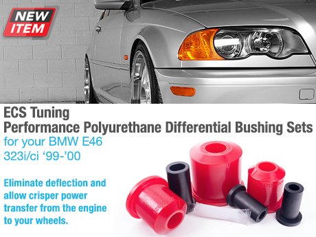 ECS News - BMW E46 323i/ci ECS Performance Poly Diff Bushings