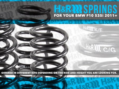 H&R VTF Adj Springs BMW 535i (11-16) | F10 (23000-1) main image 1