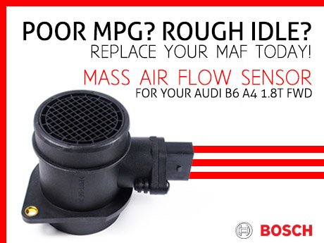 ECS News - Audi B6 A4 1.8T FWD Bosch Mass Air Flow Sensor