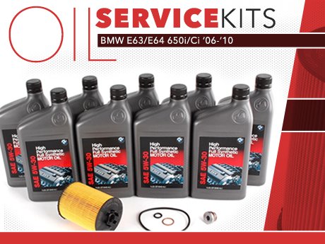 ECS News - BMW E63/E64 650i/Ci Oil Service Kits