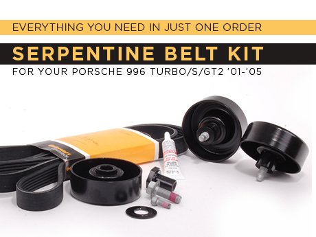 ECS News - Porsche 996 Turbo/S and GT2 Serpentine Belt Kit