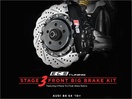 ECS News - Audi B8 S4 ECS Stage 3 Front Big Brake Kit