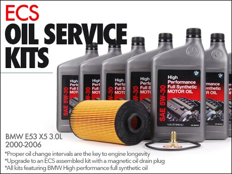 ECS News - BMW E53 X5 3.0L Oil Service Kits