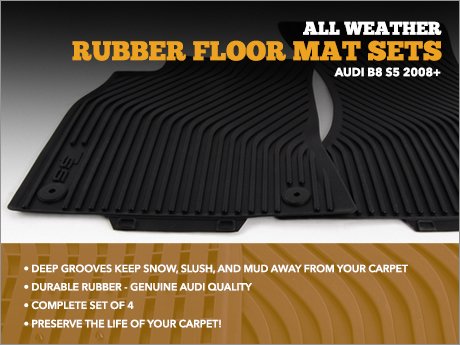 Ecs News Audi B8 S5 All Weather Floor Mats