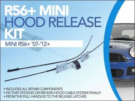ECS News - MINI R56+ Hood Release Kit