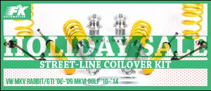 VW MKV/MKVI Golf FK Street-Line Coilover Kit