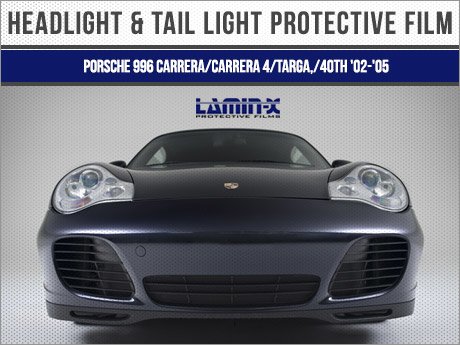 ECS News , Porsche 996 Carrera Lamin,X Headlight/Tail Light Film