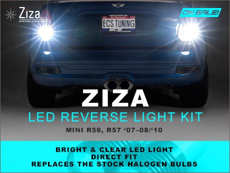 ECS News - MINI R56, R57 Ziza LED Reverse Lights