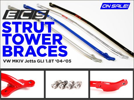 Mk6 VW 10-14 Golf/GTI Front Strut Tower Brace - Red