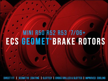 ECS News - MINI R50 R52 R53 ECS GEOMET® Brake Rotors