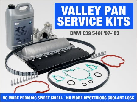 ECS News - BMW E39 540i Valley Pan Service Kits