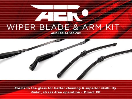 ECS News - Audi B5 S4 Front Aero Wiper Conversion Kit