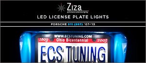 Porsche 997 Turbo Ziza LED License Plate Kit