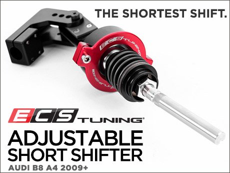 ECS News - Audi B8 A4 ECS Adjustable Short Shifter