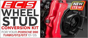 Porsche 996 Turbo/GT2/GT3 ECS Wheel Stud Conversion Kit