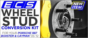 Porsche 987 Boxster/Cayman ECS Wheel Stud Conversions