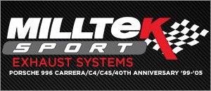 Porsche 996 Carrera Milltek Performance Exhaust Systems