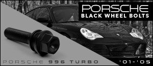 Porsche 996 Turbo/Turbo S ECS Black Wheel Bolts
