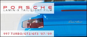 Porsche 997 Lamin-X Tail Light Protective Film