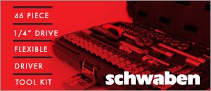 Schwaben 46 Piece 1/4" Drive Set