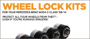 Wheel Locks for your Mercedes-Benz W204 C-Class