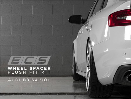 ECS News - Audi B8 S4 ECS Wheel Spacer Flush Fit Kit