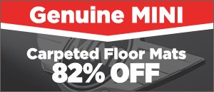 Genuine MINI Carpeted Floor Mats 82% off