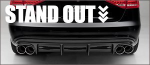 Audi B8 ECS Carbon Fiber Rear Diffuser