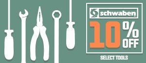10% Off Specialty Tools from Schwaben