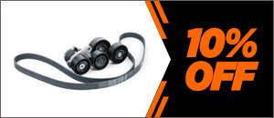 BMW E60 535 Assembled By ECS Accessory Belt Kits